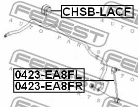 Tuleja stabilizatora przedniego Febest CHSB-LACF