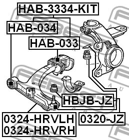 Febest Ball joint – price 46 PLN