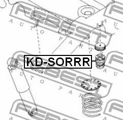 Відбійник амортизатора заднього Febest KD-SORRR