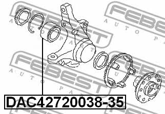 Front wheel bearing Febest DAC42720038-35