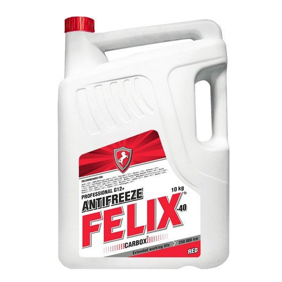 Felix 4606532003661 Frostschutzmittel G12+ CARBOX, rot, -40°C, 10 L 4606532003661: Kaufen Sie zu einem guten Preis in Polen bei 2407.PL!