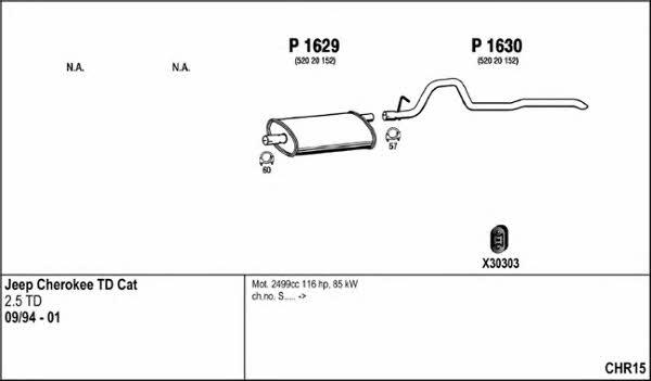 Fenno CHR15 Exhaust system CHR15: Buy near me in Poland at 2407.PL - Good price!