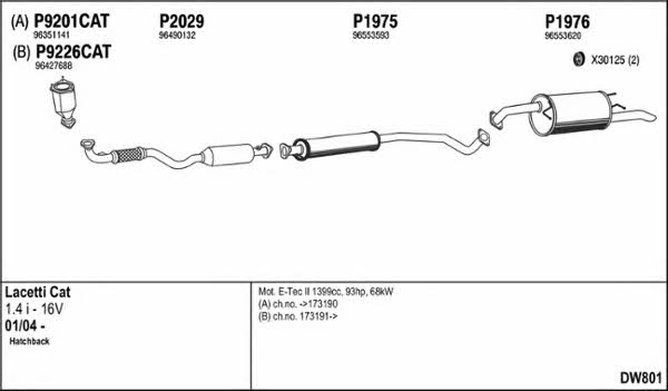 Fenno DW801 Exhaust system DW801: Buy near me in Poland at 2407.PL - Good price!