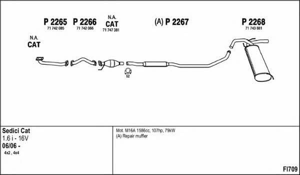  FI709 Układ wydechowy FI709: Dobra cena w Polsce na 2407.PL - Kup Teraz!