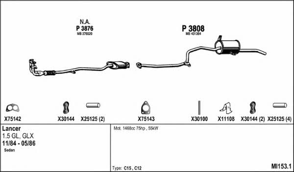  MI153.1 Układ wydechowy MI1531: Dobra cena w Polsce na 2407.PL - Kup Teraz!
