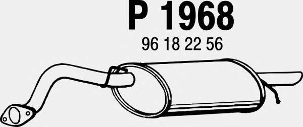 Fenno P1968 Глушитель, задняя часть P1968: Отличная цена - Купить в Польше на 2407.PL!