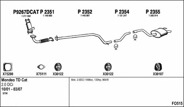 Fenno FO515 Abgasanlage FO515: Kaufen Sie zu einem guten Preis in Polen bei 2407.PL!