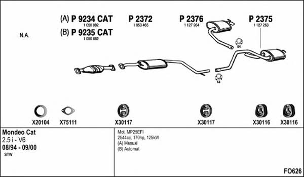 Fenno FO626 Abgasanlage FO626: Bestellen Sie in Polen zu einem guten Preis bei 2407.PL!