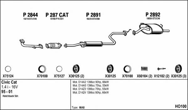 Fenno HO100 Exhaust system HO100: Buy near me in Poland at 2407.PL - Good price!