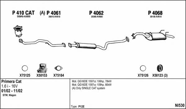  NI530 Abgasanlage NI530: Kaufen Sie zu einem guten Preis in Polen bei 2407.PL!