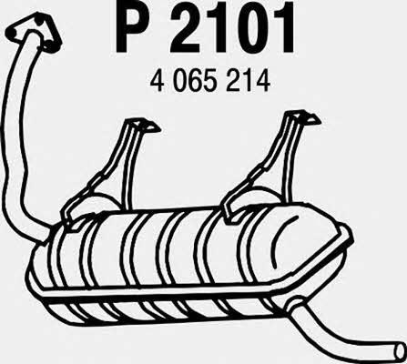 Fenno P2101 Tłumik, część tylna P2101: Dobra cena w Polsce na 2407.PL - Kup Teraz!