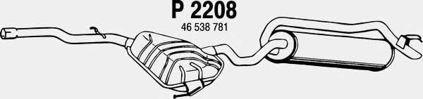 Fenno P2208 Endschalldämpfer P2208: Kaufen Sie zu einem guten Preis in Polen bei 2407.PL!