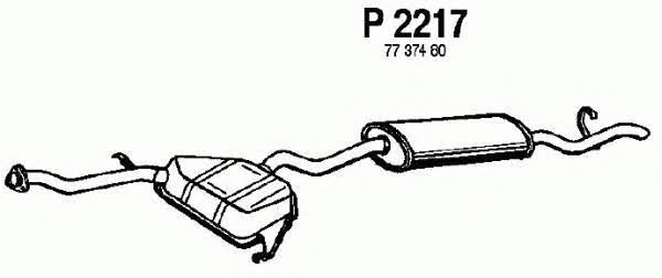 Fenno P2217 Tłumik, część tylna P2217: Atrakcyjna cena w Polsce na 2407.PL - Zamów teraz!