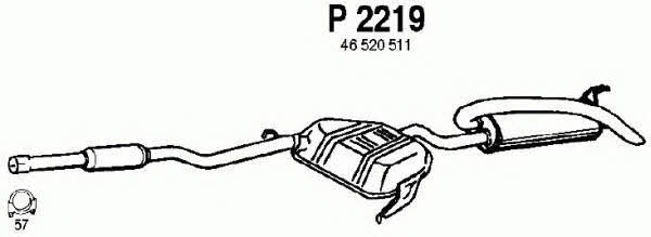 Fenno P2219 Tłumik, część tylna P2219: Dobra cena w Polsce na 2407.PL - Kup Teraz!