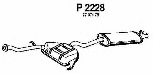Fenno P2228 Глушитель, задняя часть P2228: Отличная цена - Купить в Польше на 2407.PL!