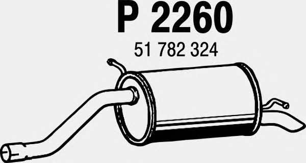 Fenno P2260 Tłumik, część tylna P2260: Dobra cena w Polsce na 2407.PL - Kup Teraz!