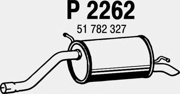 Fenno P2262 Глушник, задня частина P2262: Приваблива ціна - Купити у Польщі на 2407.PL!