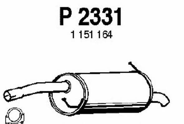Fenno P2331 End Silencer P2331: Buy near me in Poland at 2407.PL - Good price!