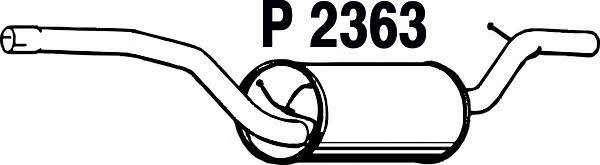 Fenno P2363 Глушитель, задняя часть P2363: Отличная цена - Купить в Польше на 2407.PL!