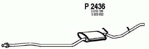 Fenno P2436 Глушитель, задняя часть P2436: Отличная цена - Купить в Польше на 2407.PL!