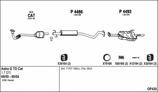 Fenno OP420 Exhaust system OP420: Buy near me in Poland at 2407.PL - Good price!