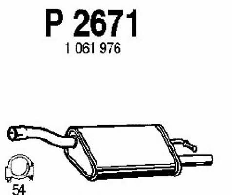 Fenno P2671 End Silencer P2671: Buy near me at 2407.PL in Poland at an Affordable price!