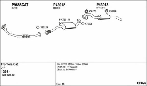 Fenno OP826 Układ wydechowy OP826: Atrakcyjna cena w Polsce na 2407.PL - Zamów teraz!