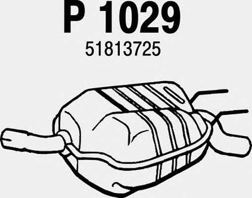 Fenno P1029 Глушник, задня частина P1029: Приваблива ціна - Купити у Польщі на 2407.PL!