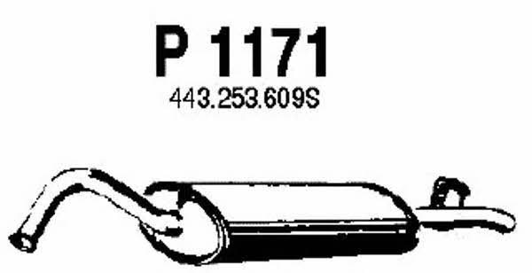 Fenno P1171 Глушник, задня частина P1171: Купити у Польщі - Добра ціна на 2407.PL!