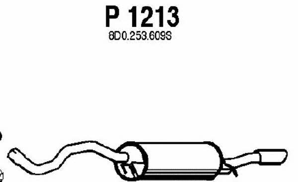 Fenno P1213 Tłumik, część tylna P1213: Dobra cena w Polsce na 2407.PL - Kup Teraz!