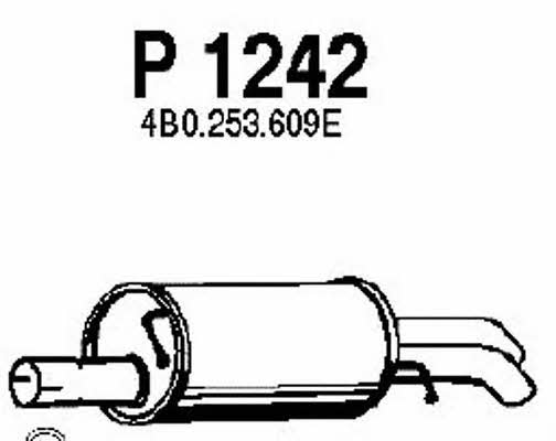 Fenno P1242 Глушитель, задняя часть P1242: Купить в Польше - Отличная цена на 2407.PL!