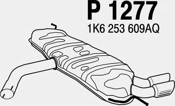Fenno P1277 Tłumik, część tylna P1277: Dobra cena w Polsce na 2407.PL - Kup Teraz!