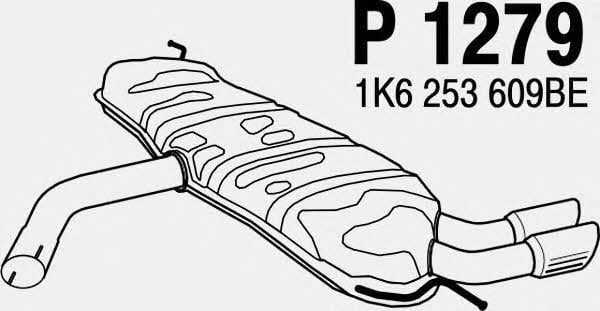 Fenno P1279 Tłumik, część tylna P1279: Dobra cena w Polsce na 2407.PL - Kup Teraz!