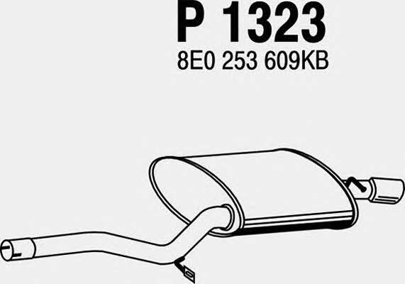Fenno P1323 Tłumik, część tylna P1323: Dobra cena w Polsce na 2407.PL - Kup Teraz!