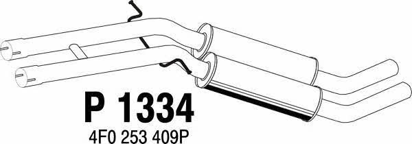 Fenno P1334 Central silencer P1334: Buy near me in Poland at 2407.PL - Good price!