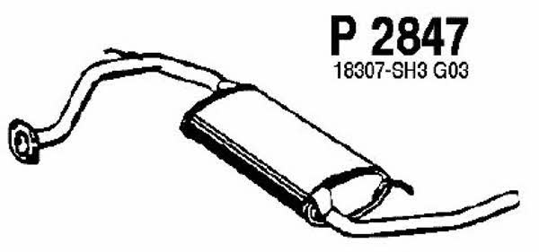 Fenno P2847 Tłumik, część tylna P2847: Atrakcyjna cena w Polsce na 2407.PL - Zamów teraz!