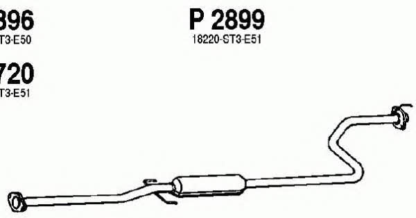 Fenno P2899 Central silencer P2899: Buy near me in Poland at 2407.PL - Good price!