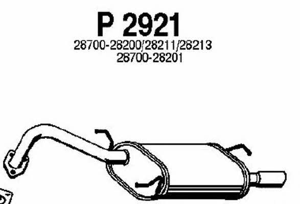 Fenno P2921 End Silencer P2921: Buy near me in Poland at 2407.PL - Good price!