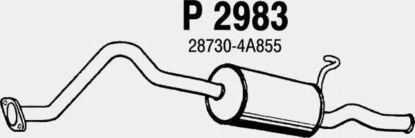 Fenno P2983 Глушитель, задняя часть P2983: Отличная цена - Купить в Польше на 2407.PL!