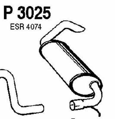 Fenno P3025 Tłumik, część tylna P3025: Dobra cena w Polsce na 2407.PL - Kup Teraz!