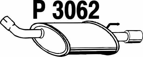Fenno P3062 Глушитель, задняя часть P3062: Отличная цена - Купить в Польше на 2407.PL!