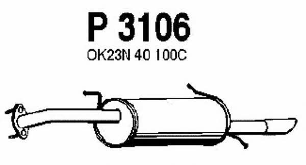 Fenno P3106 Tłumik, część tylna P3106: Dobra cena w Polsce na 2407.PL - Kup Teraz!