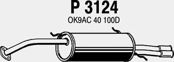 Fenno P3124 Глушитель, задняя часть P3124: Отличная цена - Купить в Польше на 2407.PL!