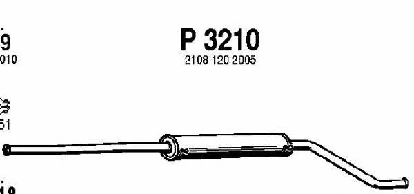 Fenno P3210 Tłumik, część środkowa P3210: Dobra cena w Polsce na 2407.PL - Kup Teraz!