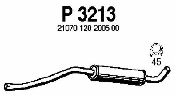 Fenno P3213 Central silencer P3213: Buy near me in Poland at 2407.PL - Good price!