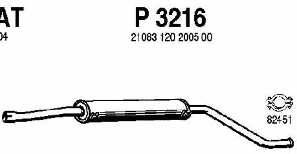 Fenno P3216 Central silencer P3216: Buy near me in Poland at 2407.PL - Good price!
