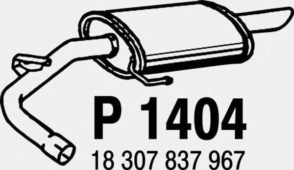 Fenno P1404 Endschalldämpfer P1404: Kaufen Sie zu einem guten Preis in Polen bei 2407.PL!