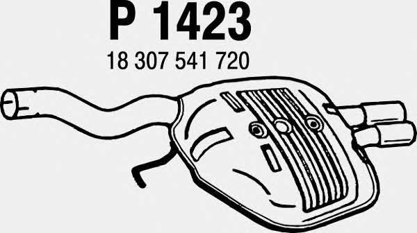 Fenno P1423 Tłumik, część tylna P1423: Dobra cena w Polsce na 2407.PL - Kup Teraz!