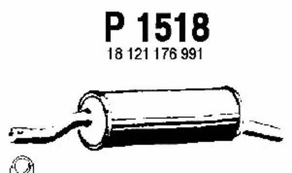 Fenno P1518 Глушник, задня частина P1518: Приваблива ціна - Купити у Польщі на 2407.PL!