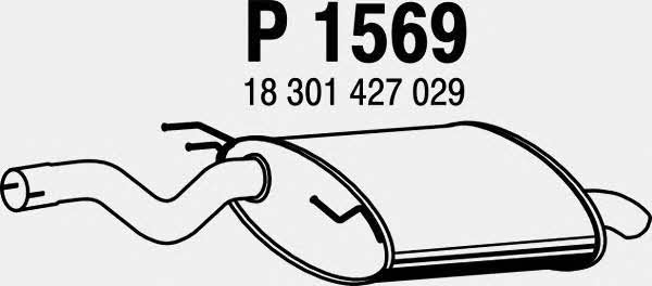 Fenno P1569 Глушитель, задняя часть P1569: Отличная цена - Купить в Польше на 2407.PL!